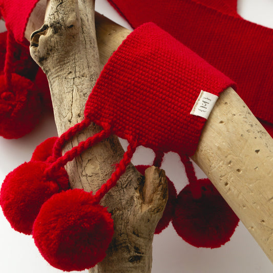 Крайка з помпонами - {МАЛЬВИ}