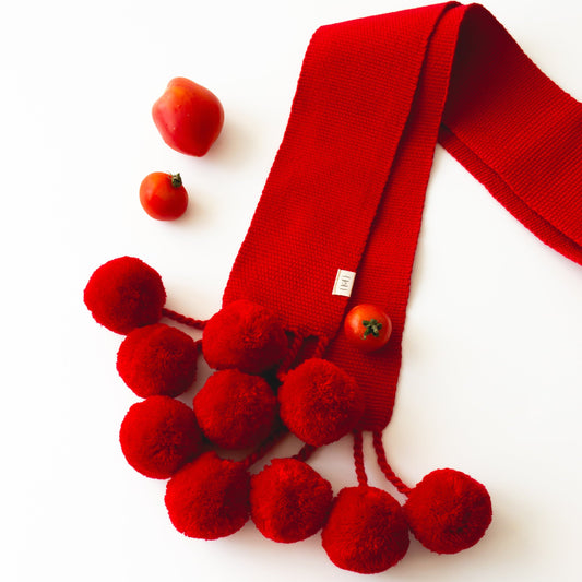 Крайка з помпонами - {МАЛЬВИ}