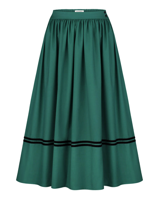 Спідниця на дві стрічки з підбоєм - {МАЛЬВИ}