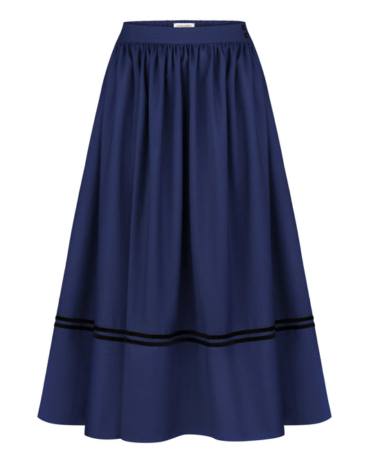 Спідниця на дві стрічки з підбоєм - {МАЛЬВИ}