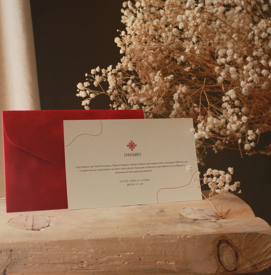 Подарунковий сертифікат 3000 грн - {МАЛЬВИ}