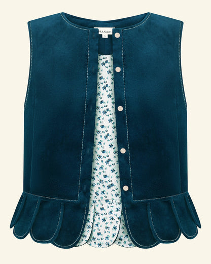 Традиційна безрукавка з велюру