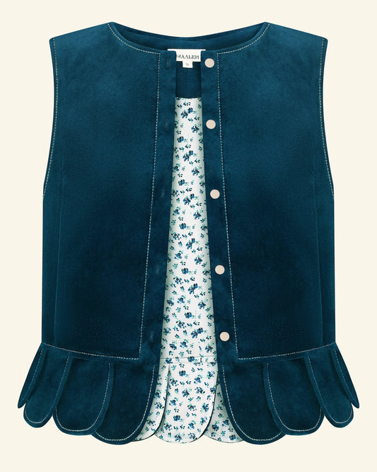 Традиційна безрукавка з велюру