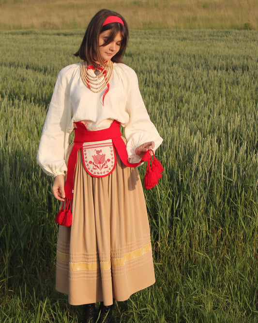 Спідниця з підбоєм - {МАЛЬВИ}