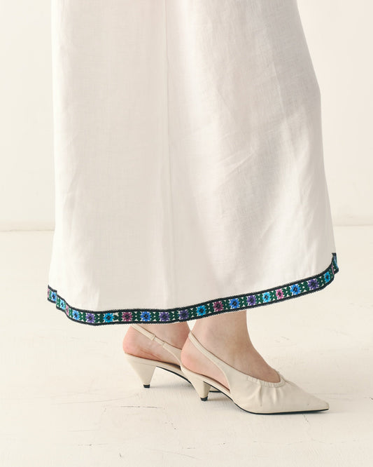 Довга вишита сорочка "Борщівська" з балабонами