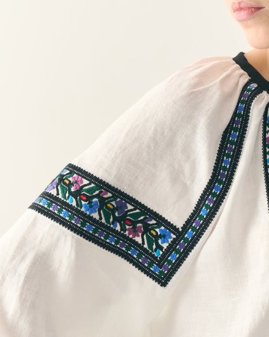 Вишита сорочка "Борщівська" з балабонами