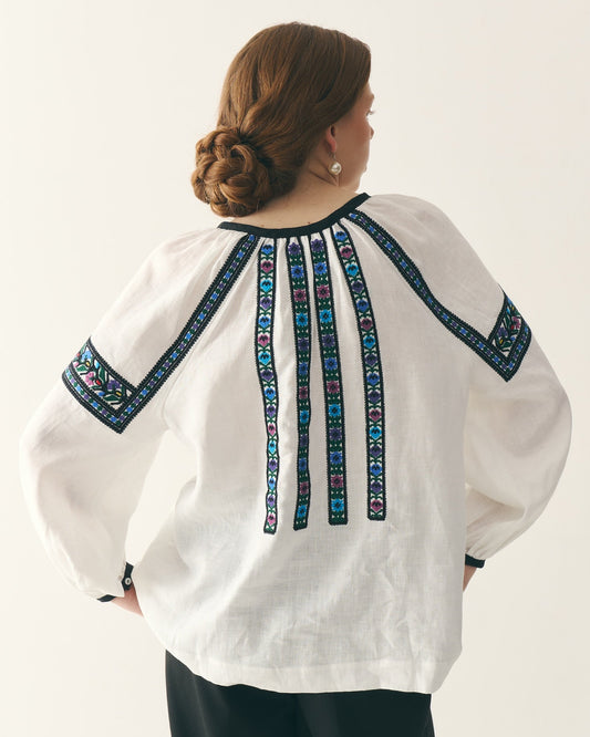 Вишита сорочка "Борщівська" з балабонами