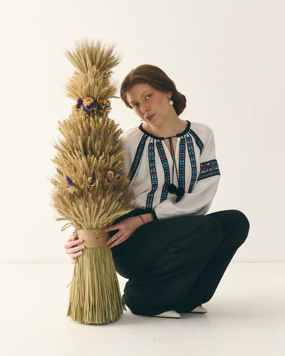 Вишита сорочка "Борщівська" з балабонами