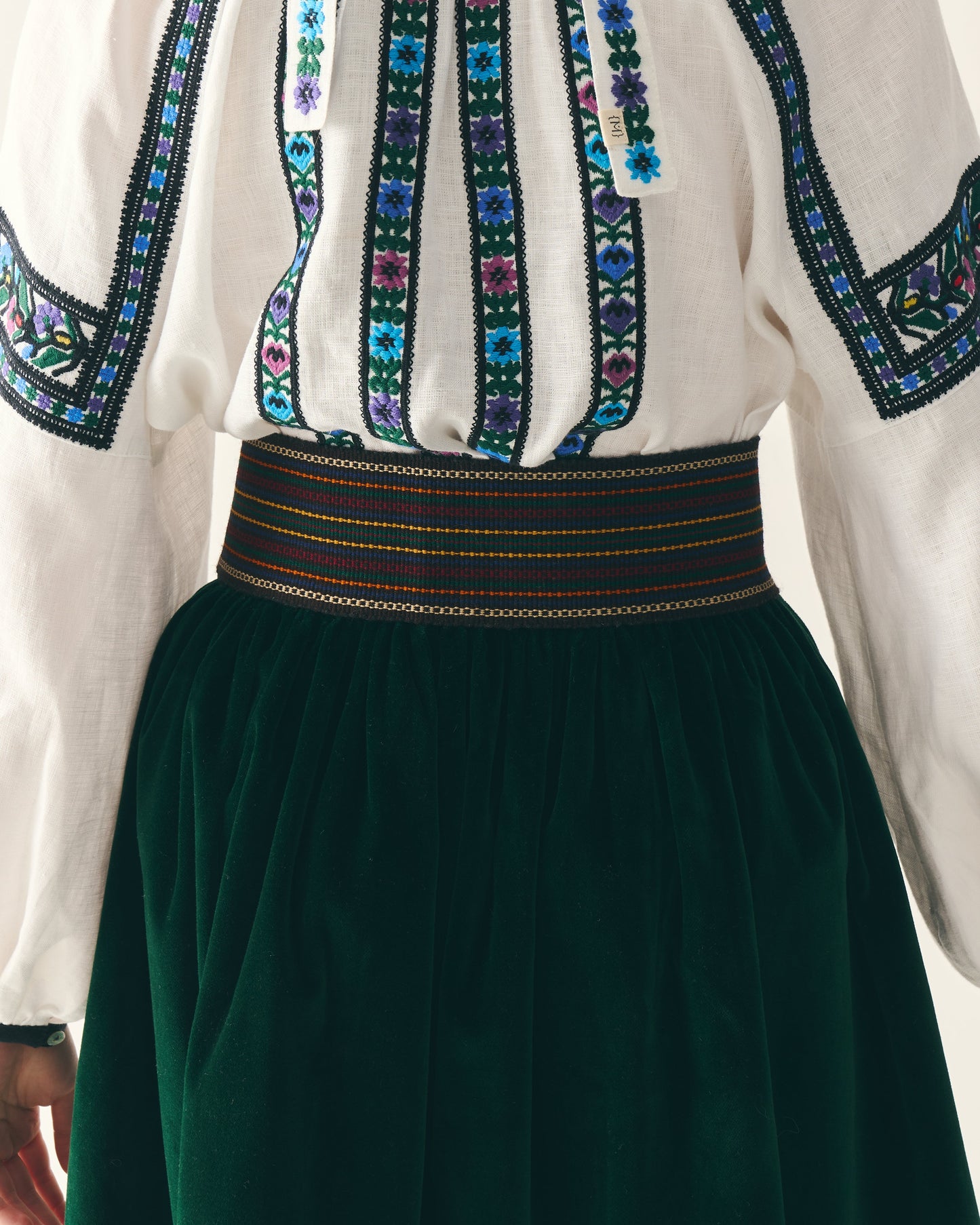 Оксамитова спідниця "Борщівська" на три стрічки